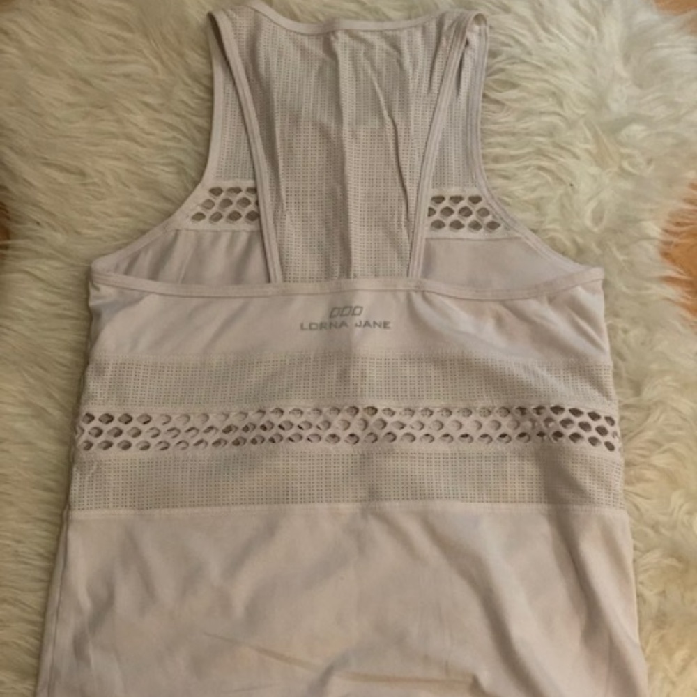 White Lorna Jane workout tank